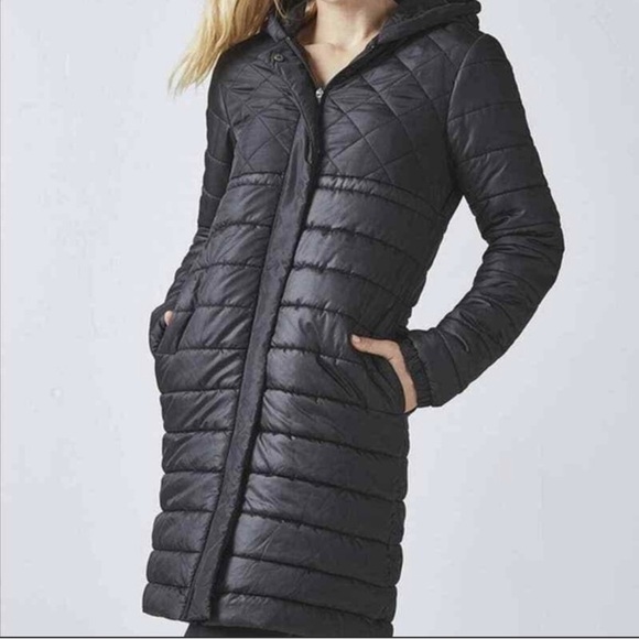 Kate Hudson Fabletics Black Puffy Winter Coat - Picture 1 of 5